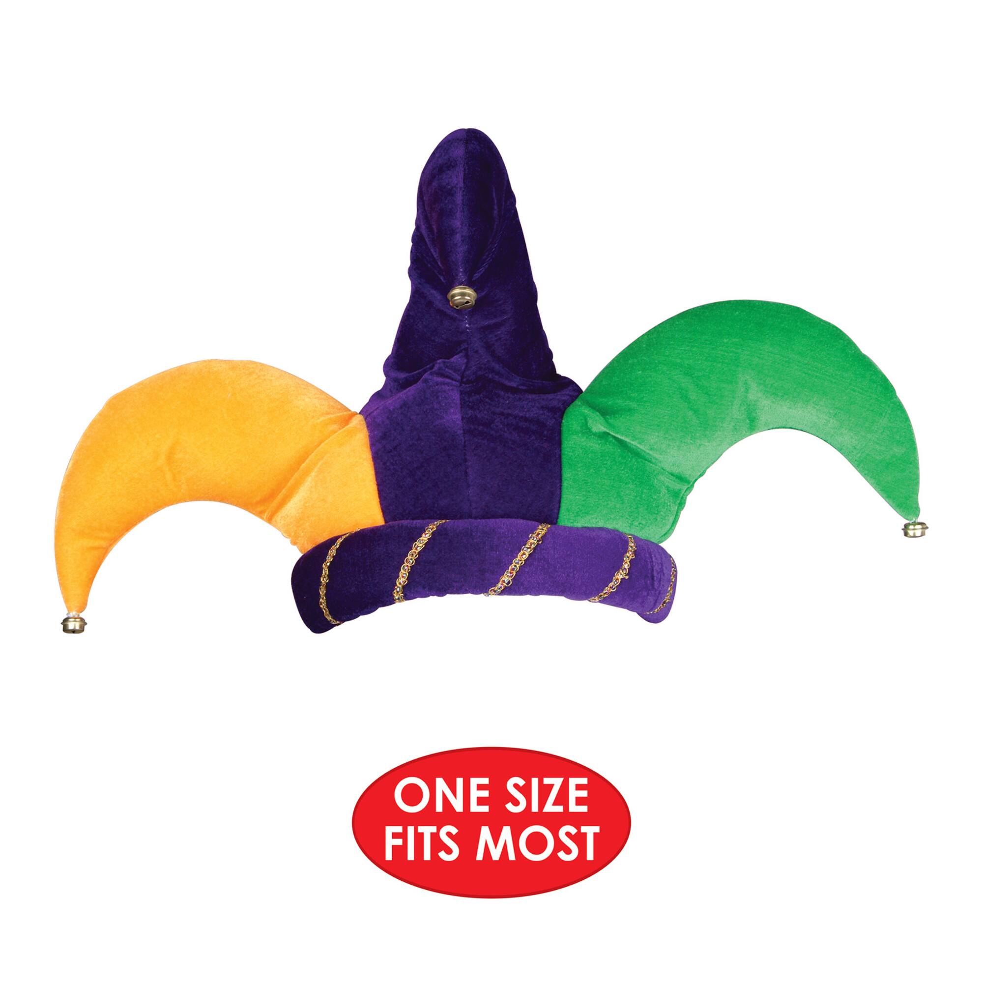 Beistle Mardi Gras Plush Jester Hat